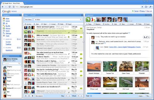 google wave screenshot