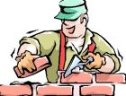 albañil trabajando