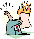 papeles prendidos fuego